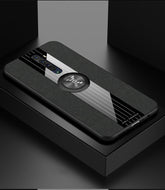 XINLI Stitching Cloth Textue Shockproof TPU Protective Case with Ring Holder